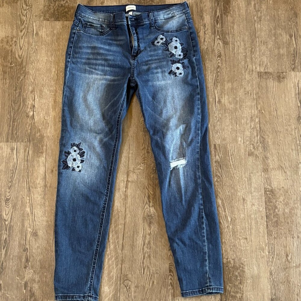 Sneak Peek Denim Embroidered Jeans